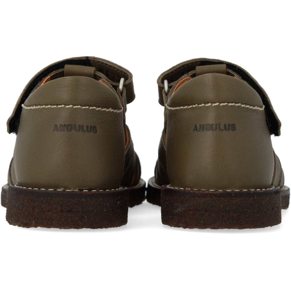 Angulus Forrest/Marshland print Lærsandal Med Stjernedetalje