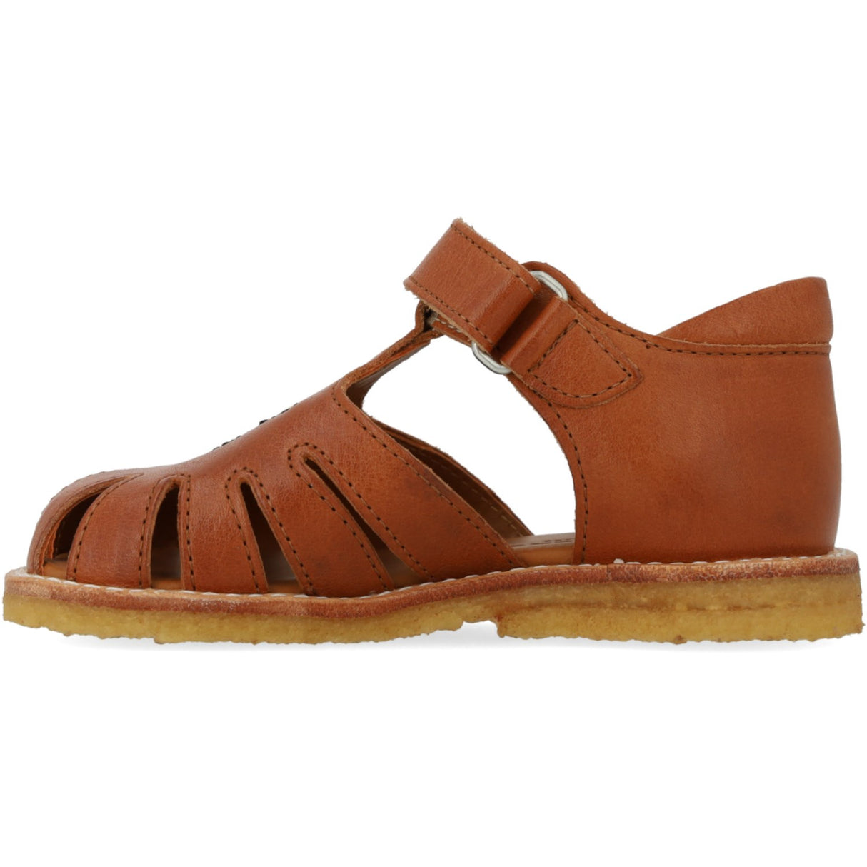 Angulus Cognac Begynner Sandal Med Bi Broderi