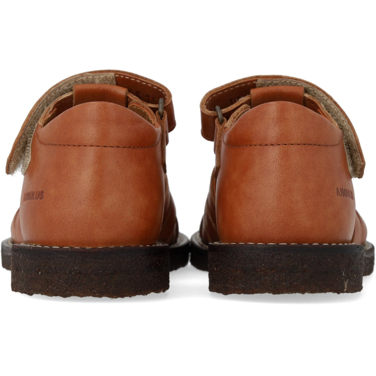 Angulus Tan Flettet Lærsandal