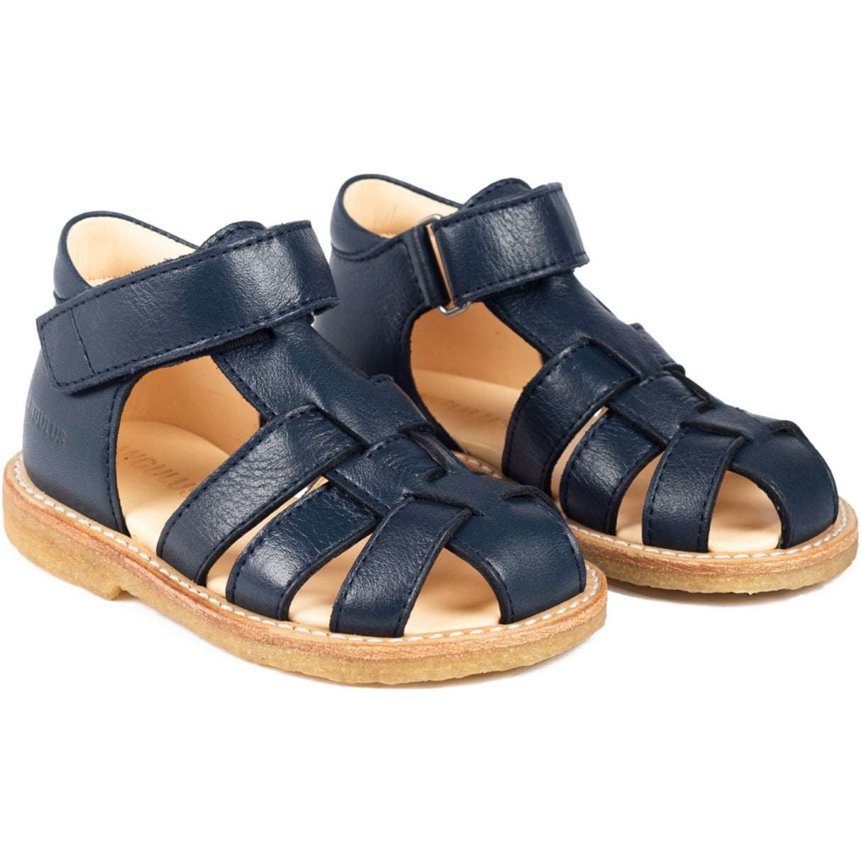 Angulus Navy Begynner Sandal Med Borrelåslukning