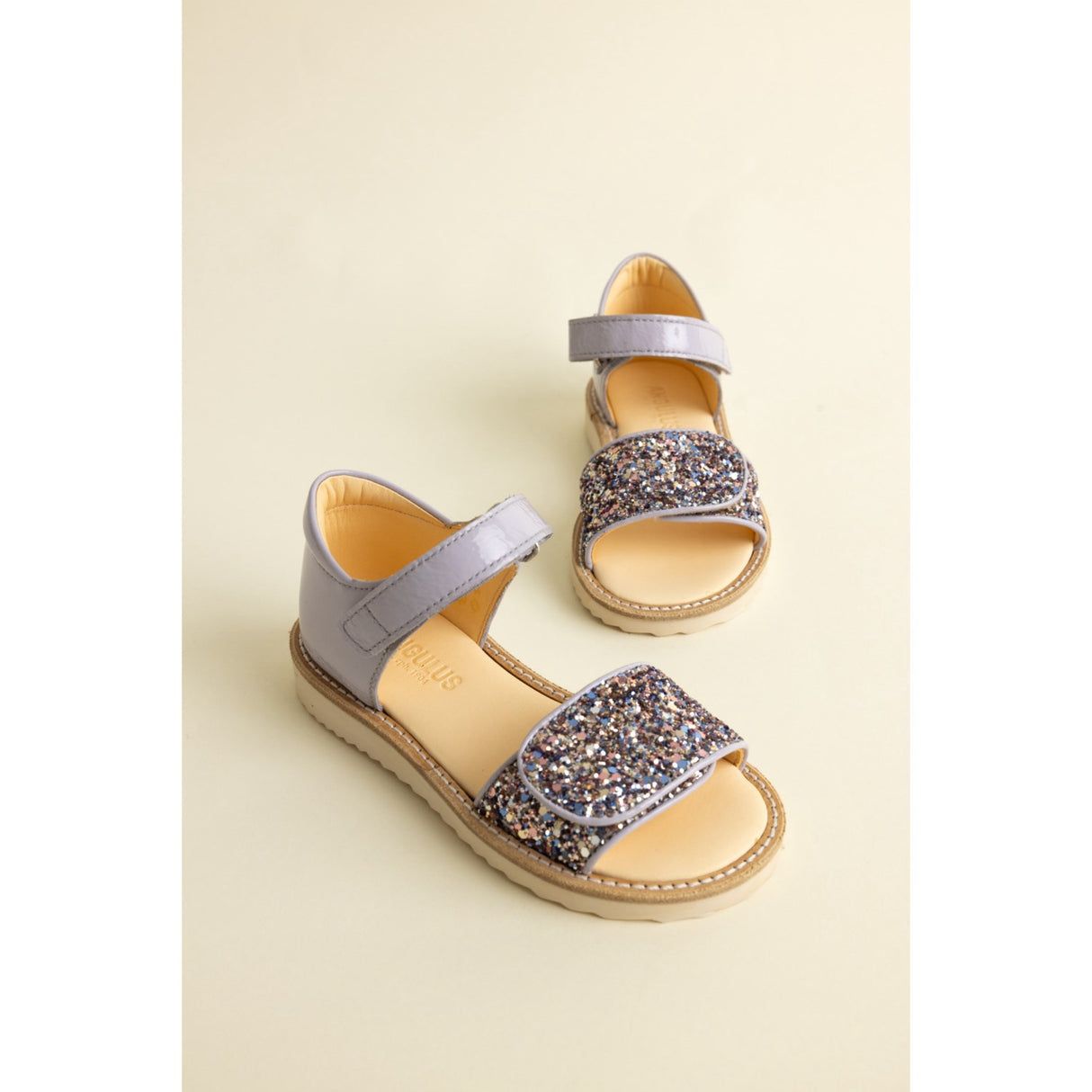 Angulus Lilac/Pastel Multi Glitter Laksandal Med Funklende Glitterdetalje