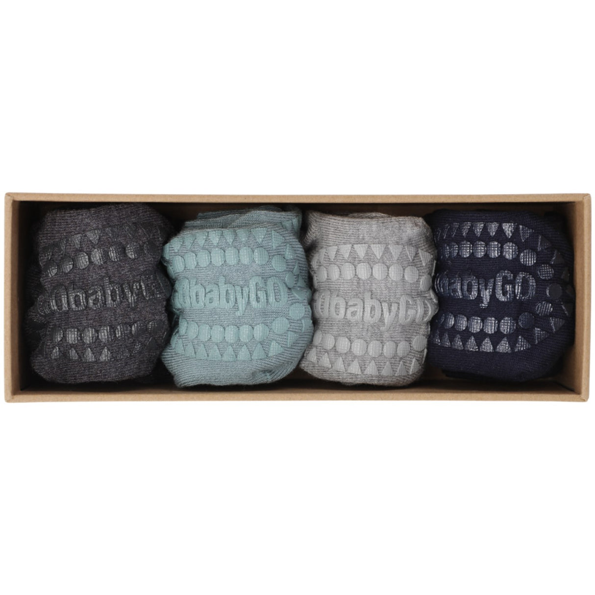 Gobabygo Grey/Blue/Blue/Grey Combo Box Bambus