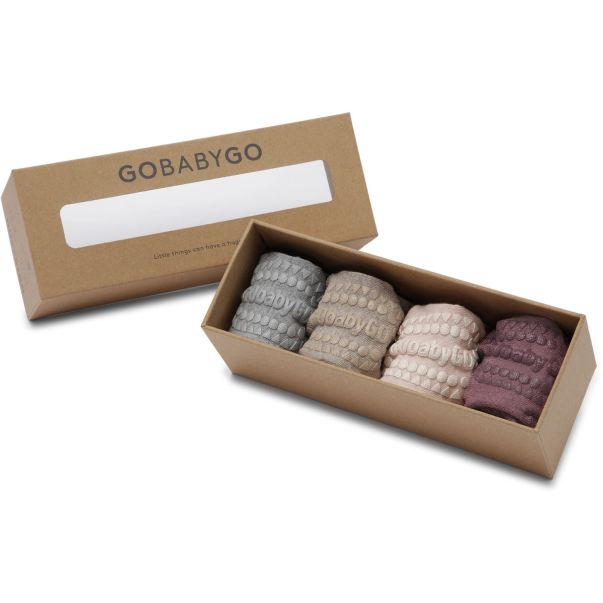 Gobabygo Grey/Sand/Purple/Pink Combo Box Bambus