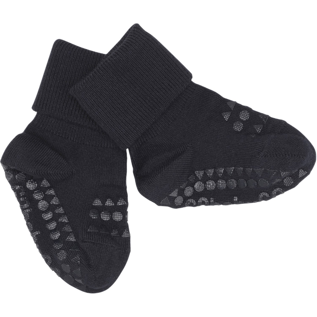 Gobabygo Dark Blue Non-Slip Strømper Bambus