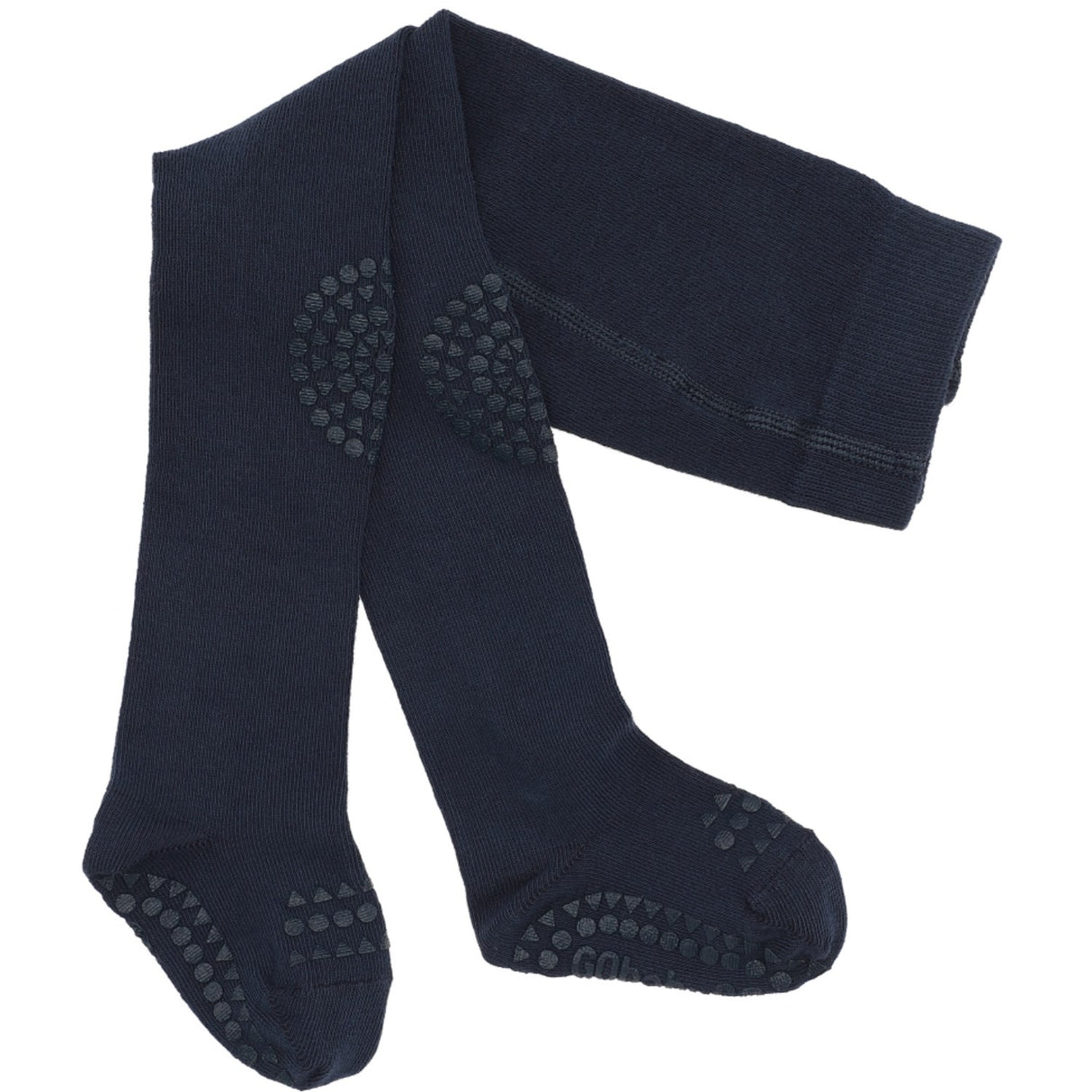 Gobabygo Navy Blue Crawling Strømpebukser Organic Bomull