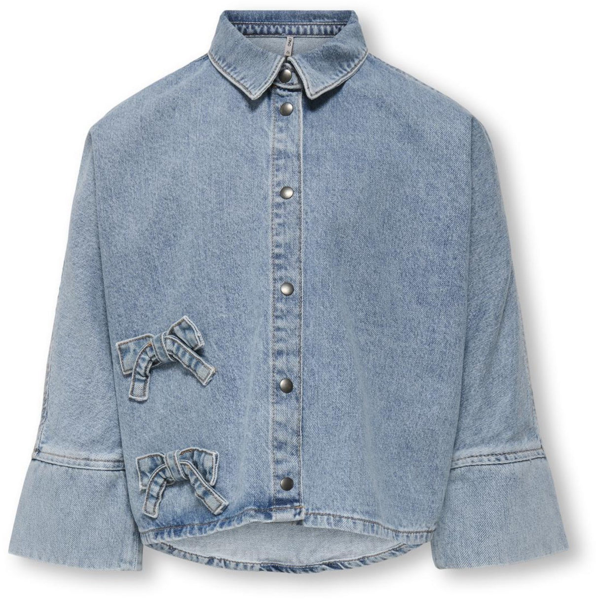 kids ONLY Light Blue Denim Grace 7/8 Bue Skjorte Denim