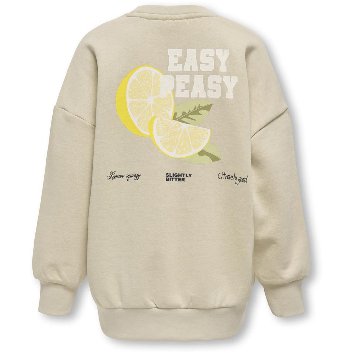 kids ONLY Feather Gray Easy Phoebe Life Printed Crew Collegegenser