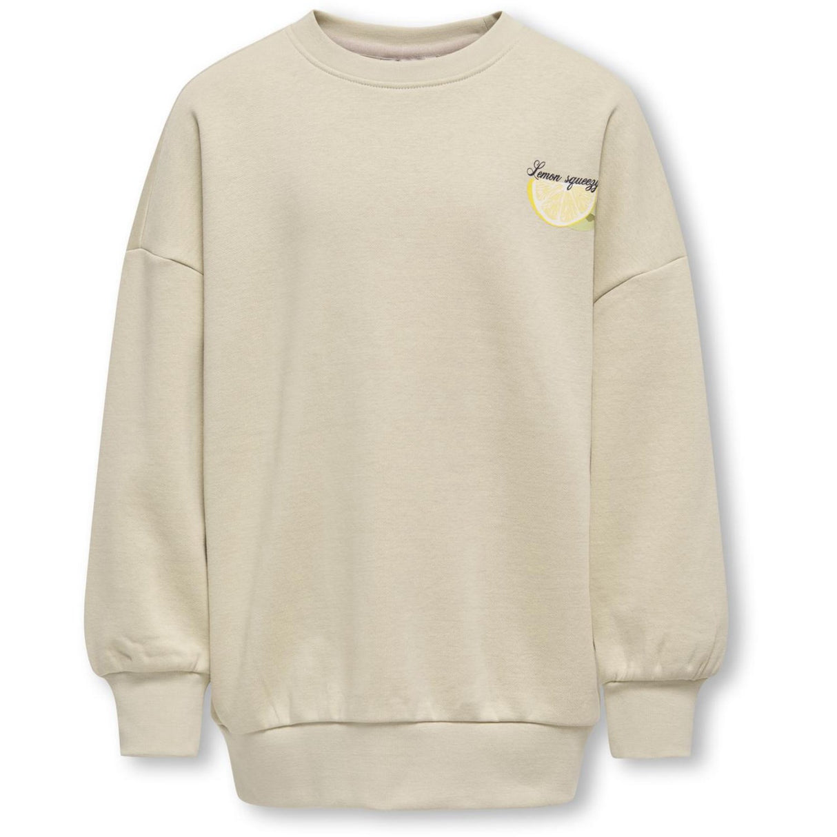 kids ONLY Feather Gray Easy Phoebe Life Printed Crew Collegegenser