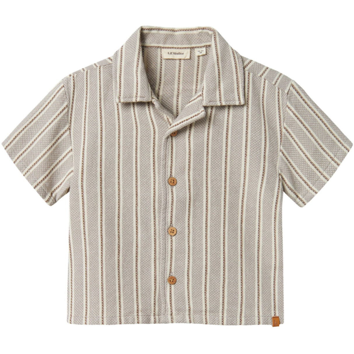 Lil'Atelier Mourning Dove Frede Loose Skjorte