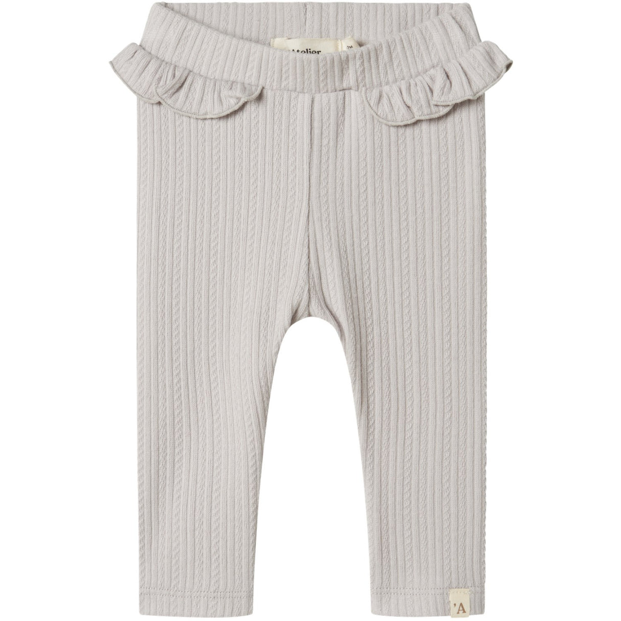 Lil'Atelier Vapor Blue Fleura Slim Leggings