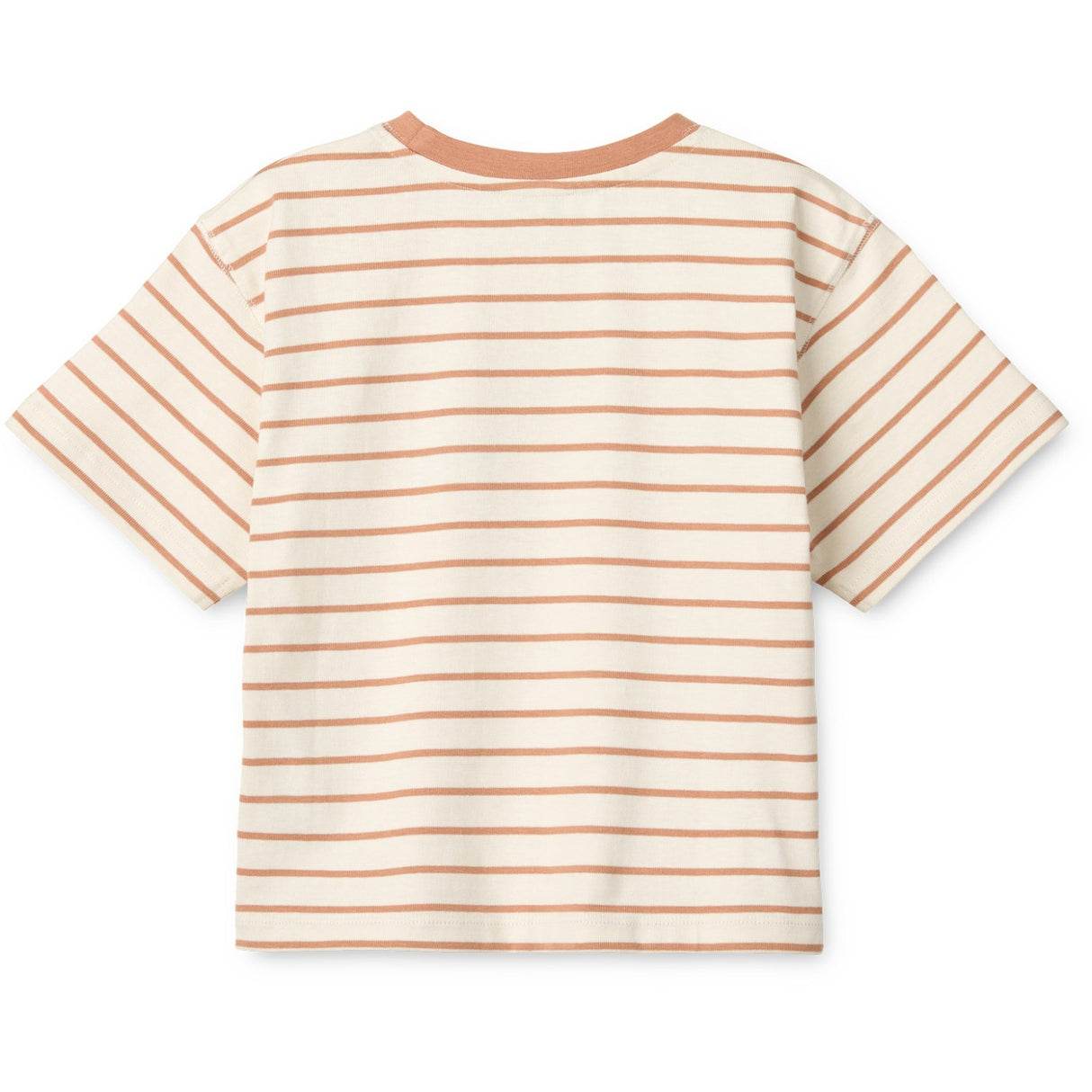 LIEWOOD Peach / Stripe Tuscany Rose / Creme De La Creme Tyler Placement Shortsleeve T-Skjorte