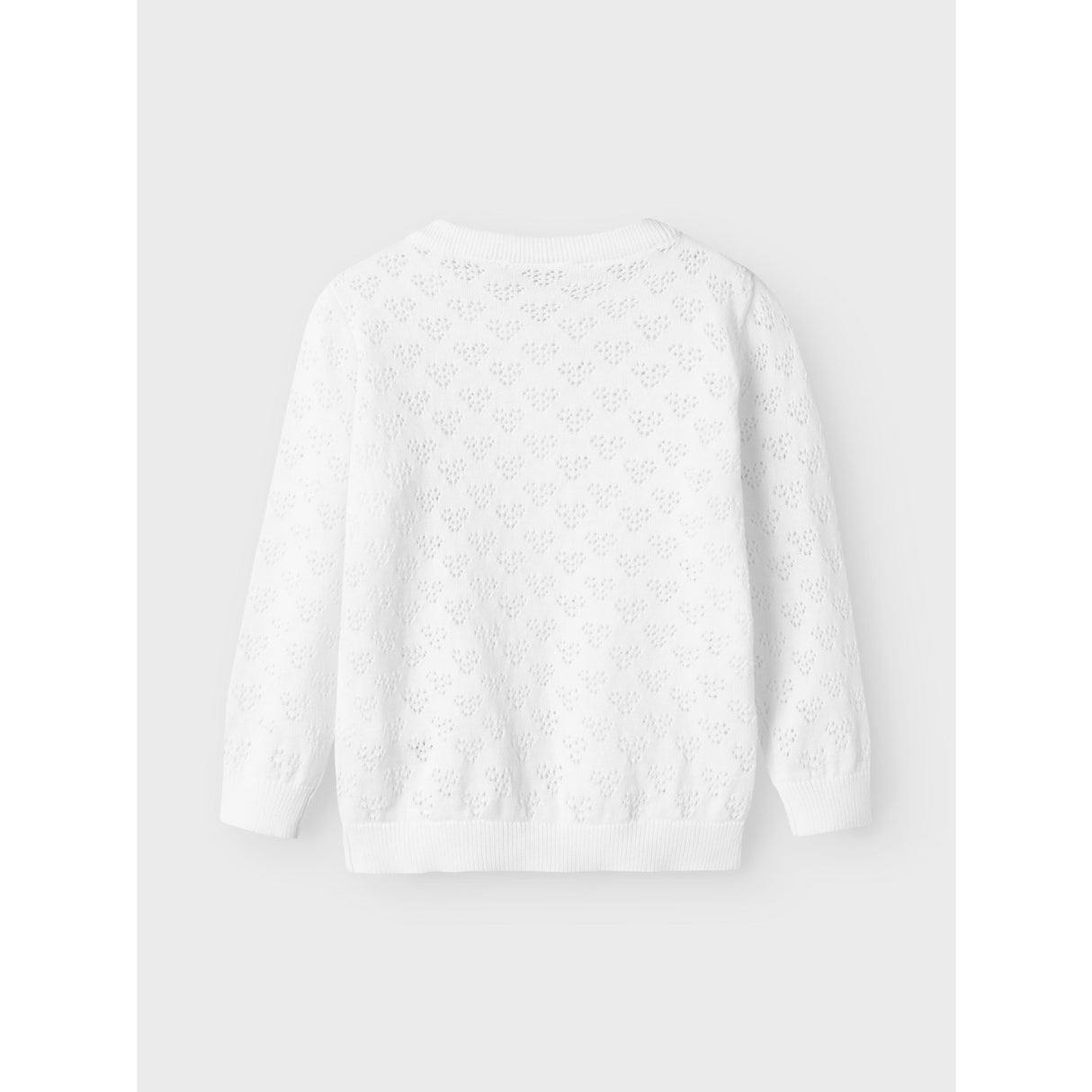 Name It Bright White Felotte Strikk Cardigan
