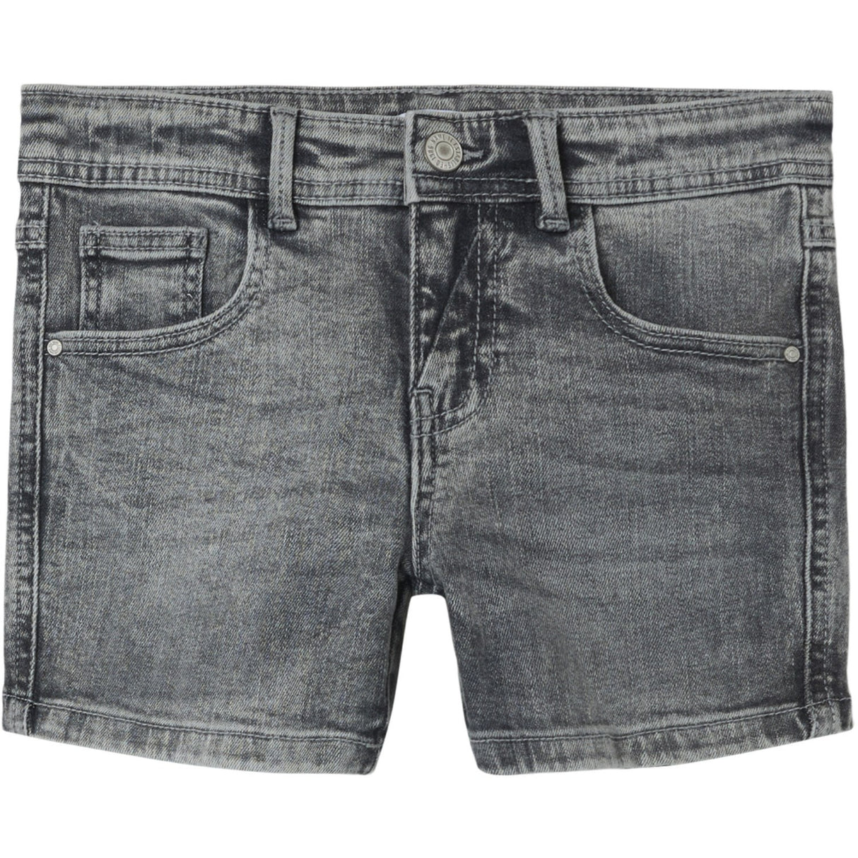 Name It Light Grey Denim Salli Slim Denim Shorts Noos
