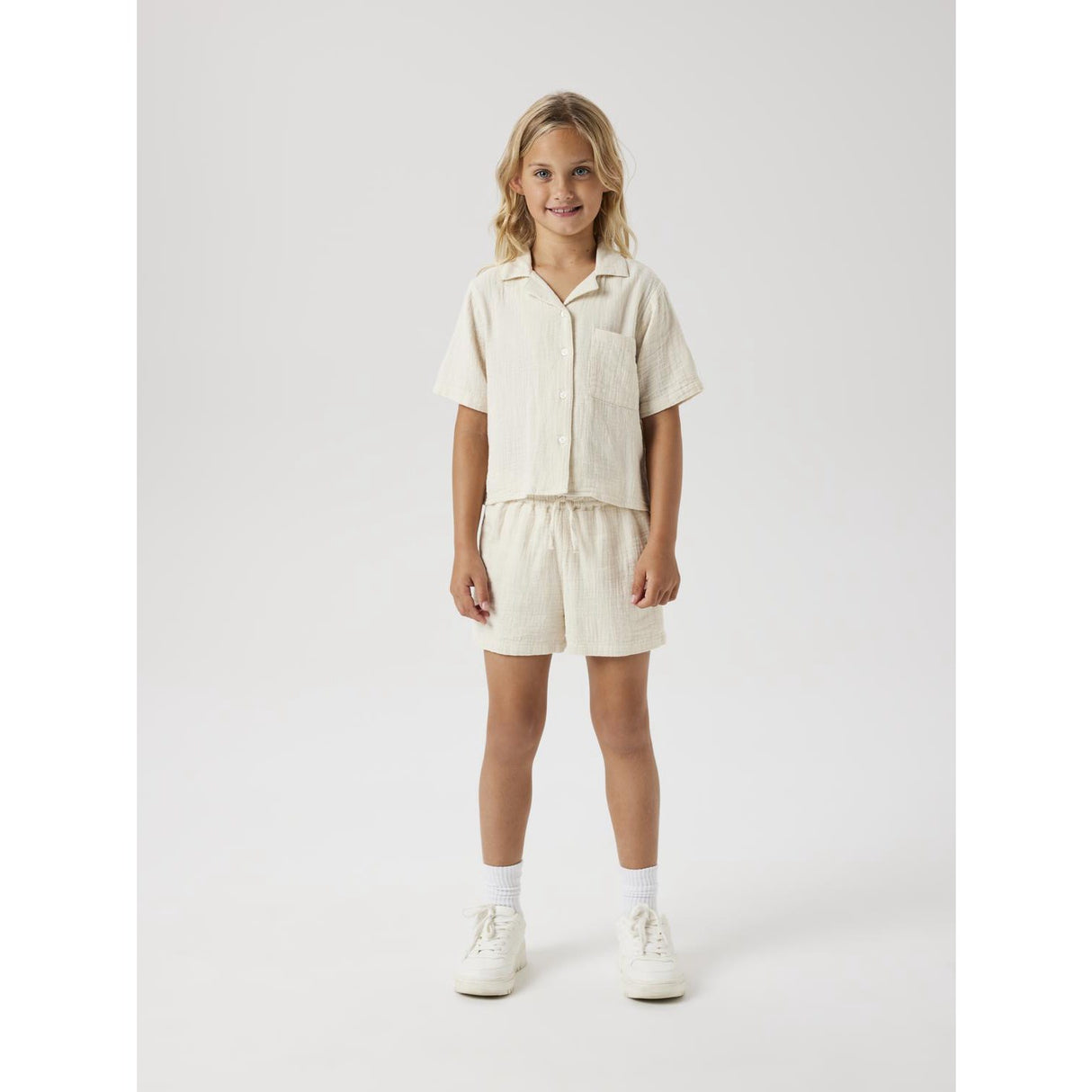 Name It Summer Sand Jasmin Kort Skjorte Noos