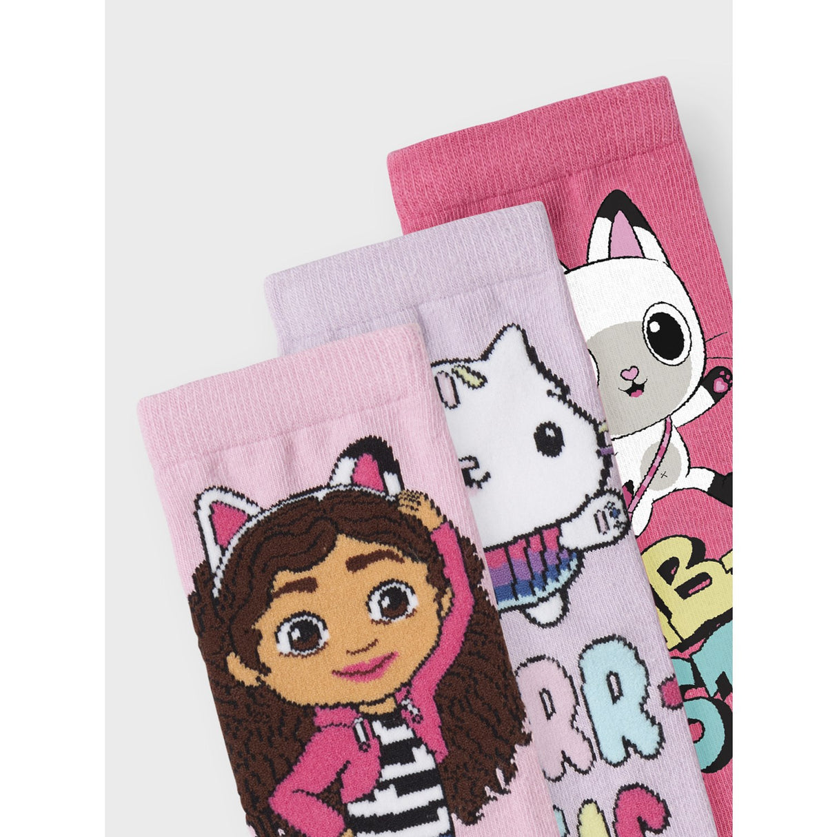 Name It Orchid Bloom Mellow Gabby's Dollhouse 3-Pakning Strømper