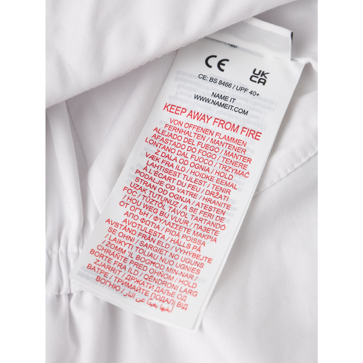 Name It Bright White Solid Zilu UV Hatt
