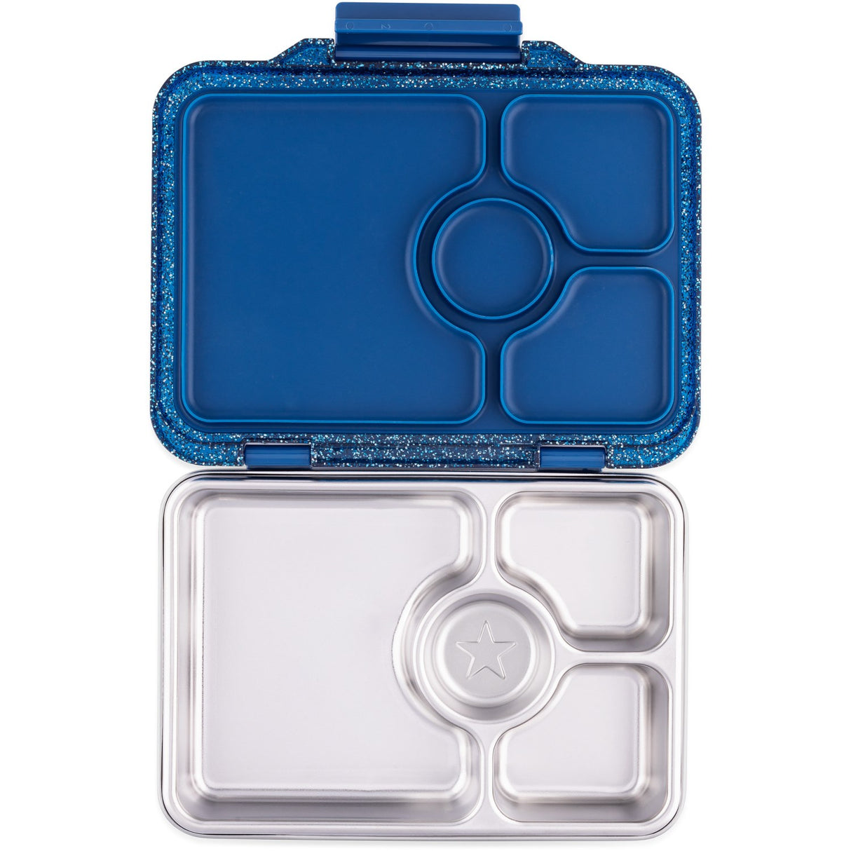 Yumbox Twilight Blue Glitter Prêt Stainless Steel 4-Sections