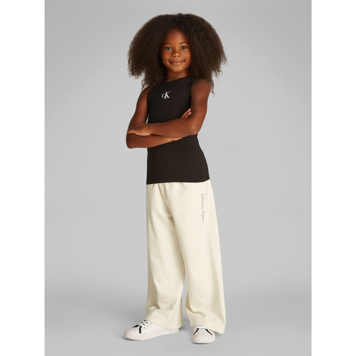 Calvin Klein Ck Black Ck Logo Tank Topp