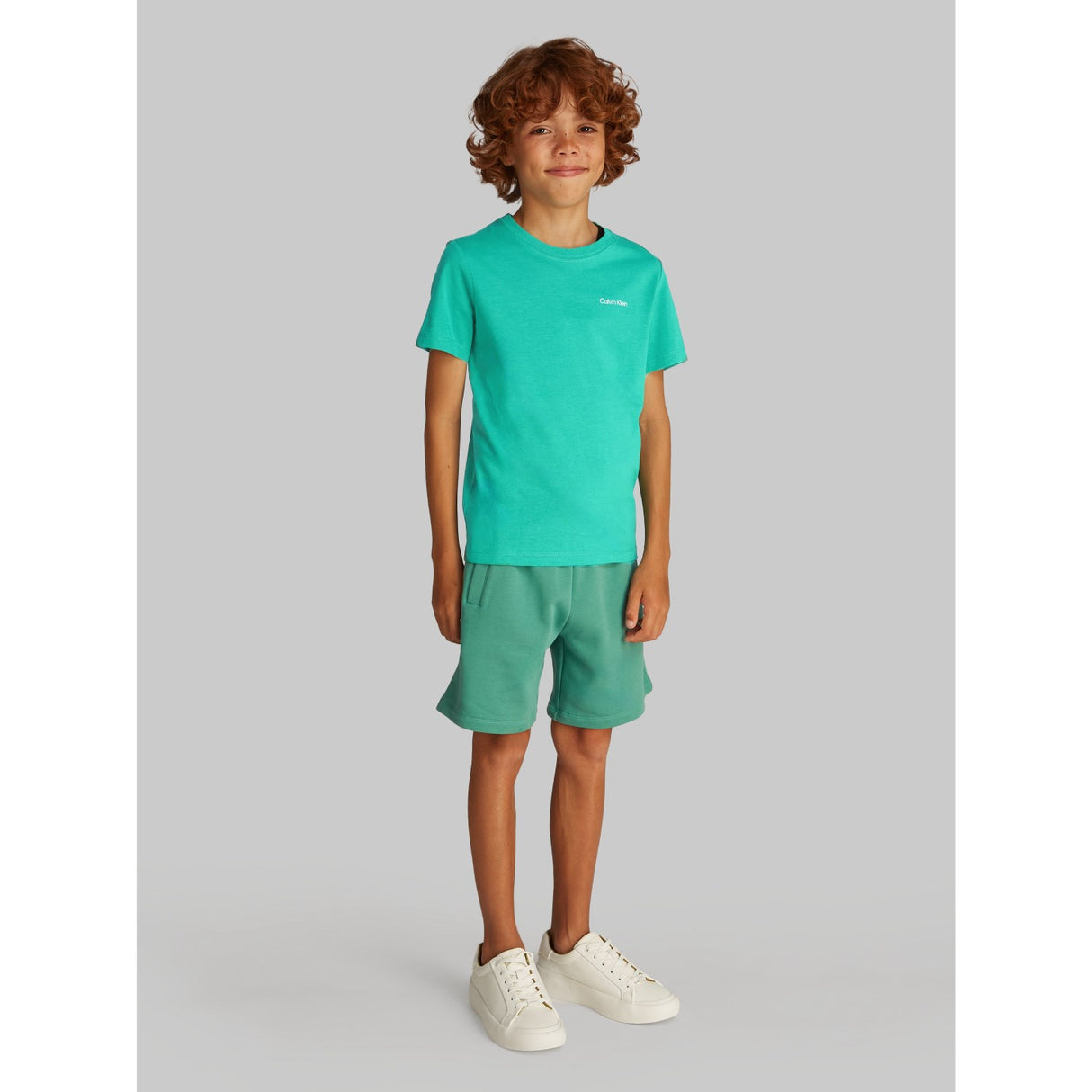 Calvin Klein Bahama Green Chest Inst.Logo Ss T-Skjorte