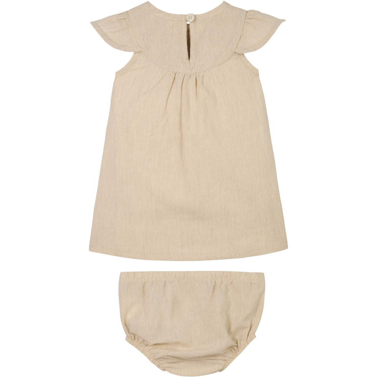 Calvin Klein Oyster Gray Soft Lin Kjole