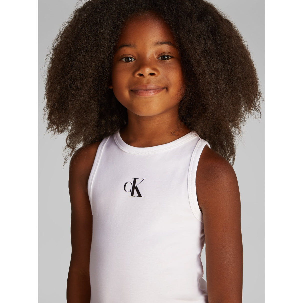 Calvin Klein Bright White Ck Logo Tank Topp