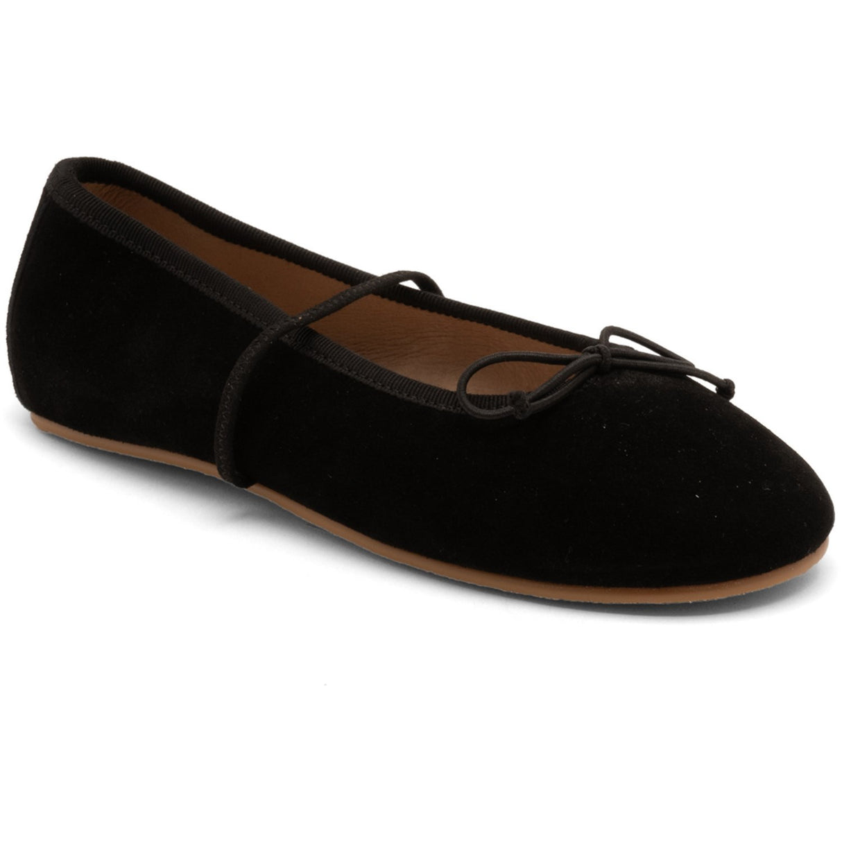 Bisgaard Black Suede Palma Ballerinasko