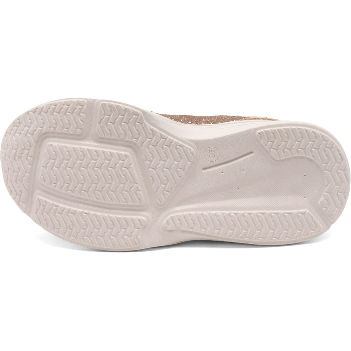 Bisgaard Taupe Glitter Yuki Glitter Borrelås Sko