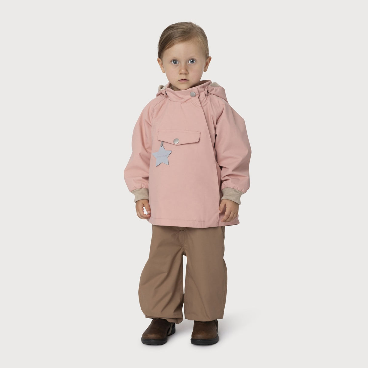 Mini A ture Rose Tan Wai Fleece Lined Spring Jakke. GRS