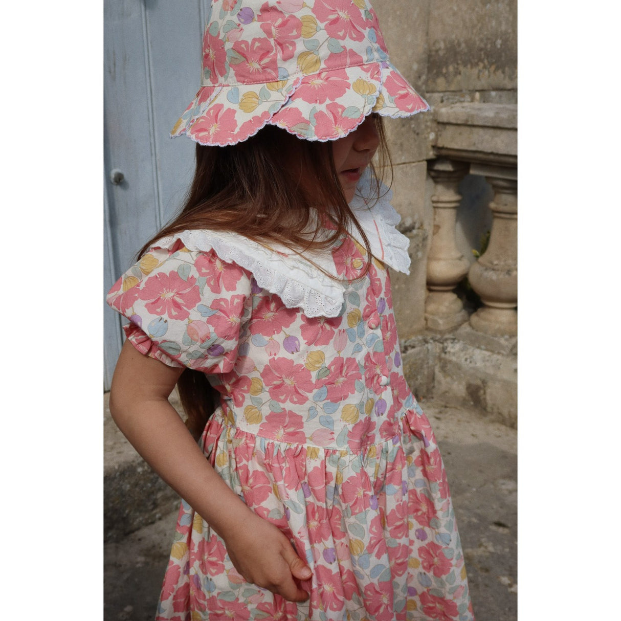 Konges Sløjd Fleur Anglaise Coeur Kamskjell Solhat GOTS