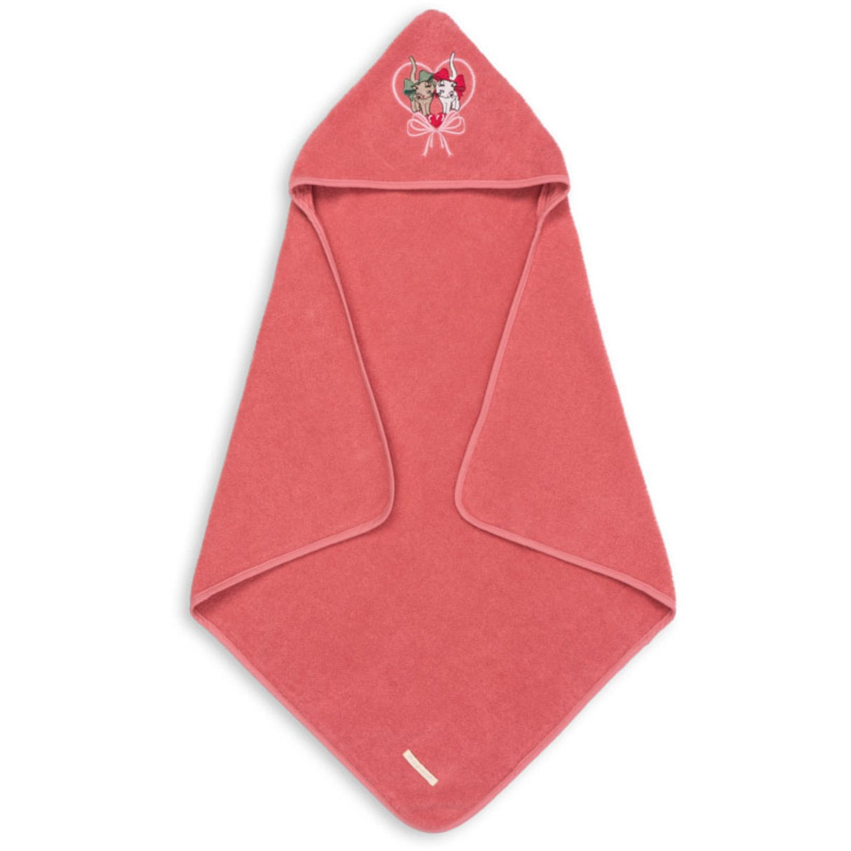 Konges Sløjd Flamingo Plume Terry Håndkle Embroidery Gots