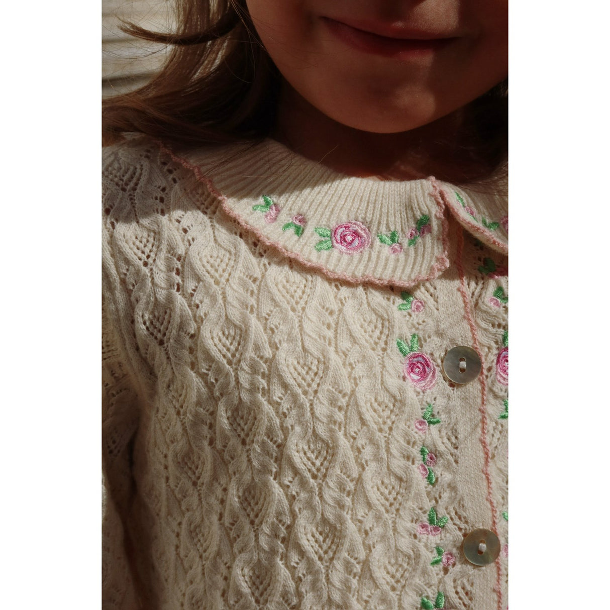 Konges Sløjd Cream Off White Rosier Cardigan