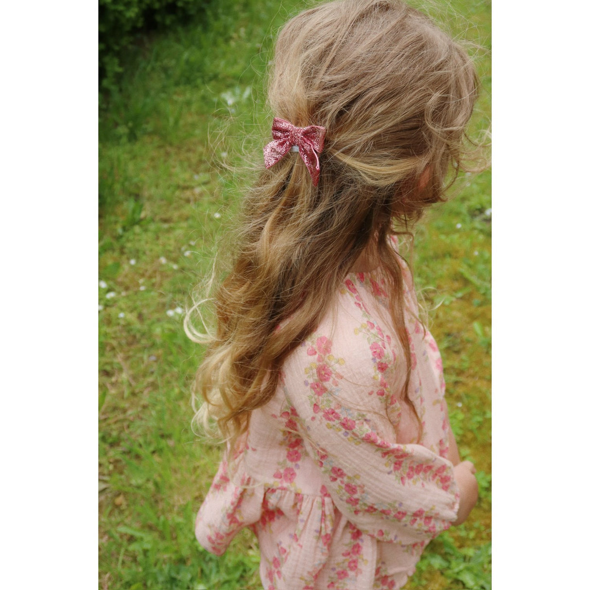 Konges Sløjd Pink Mix 4 Pack Glitter Bue Hårspenner