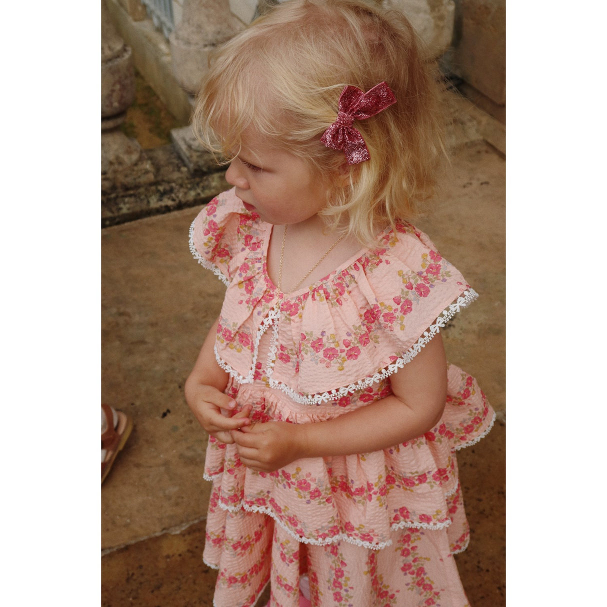 Konges Sløjd Floria Pink Bella Frill Kjole Gots