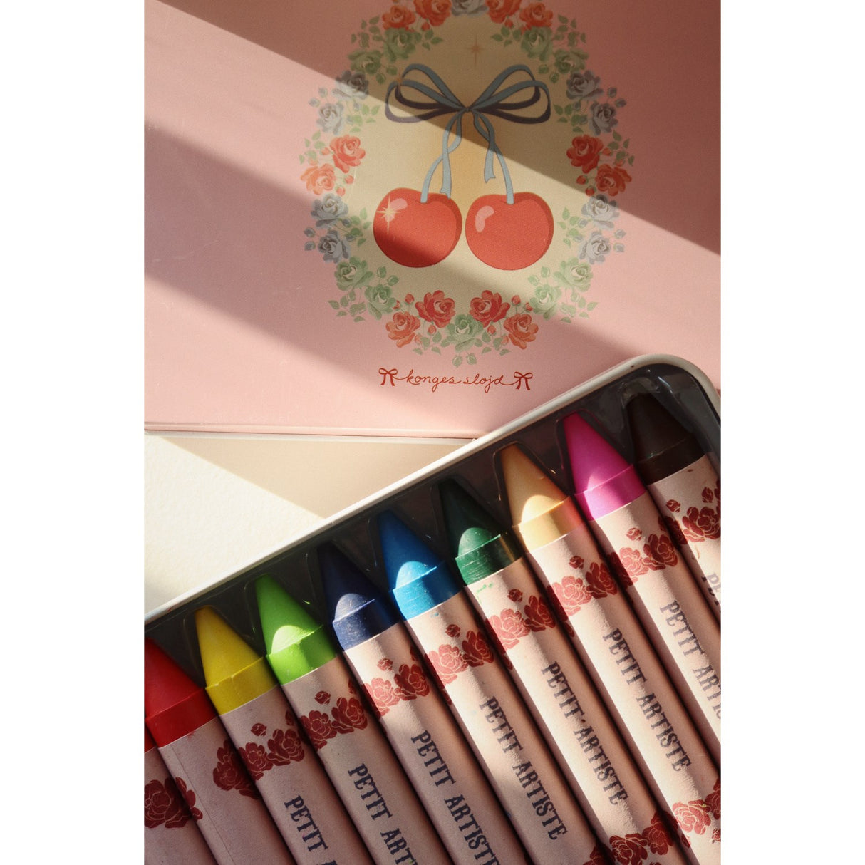 Konges Sløjd Cherry Bue Crayons Bees Wax 10 Pcs