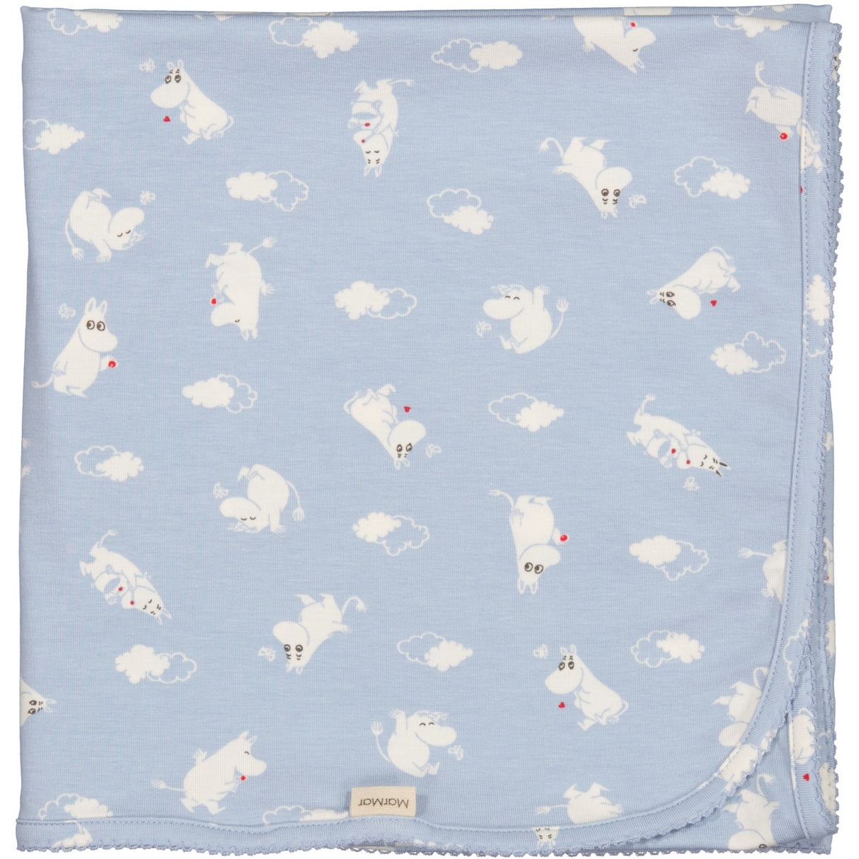 MarMar New Born Modal Smooth Print Blue Moomin Alida Babyteppe