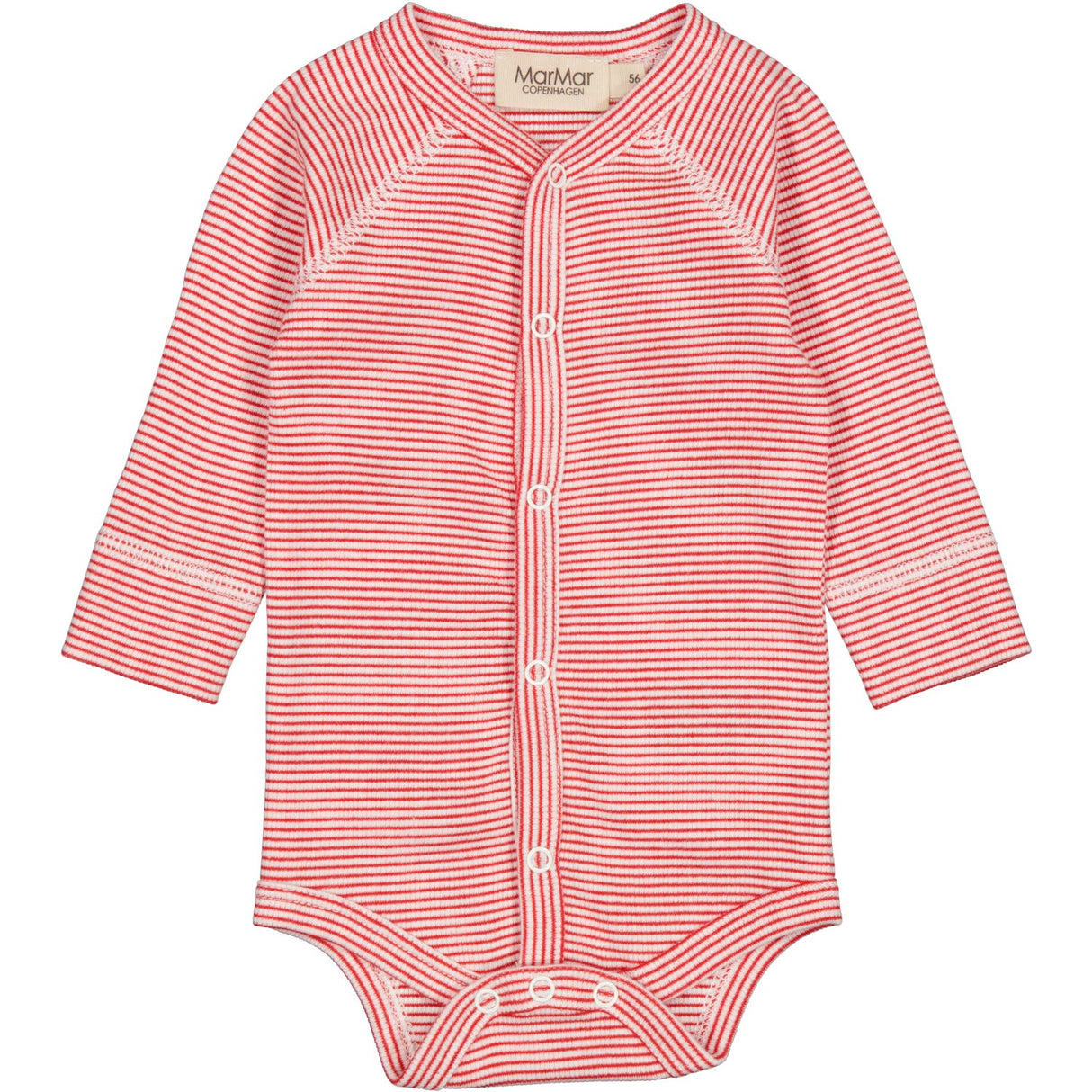 MarMar New Born Modal Fine Rib Red Stripe Bruno Body
