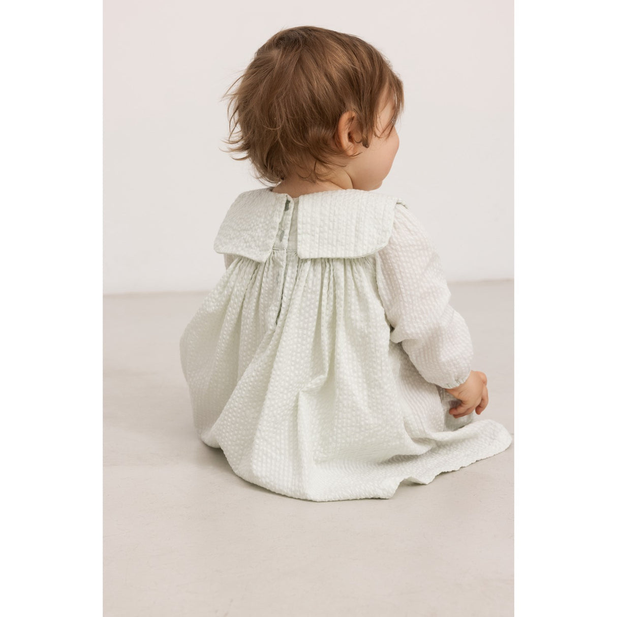 MarMar Cotton Seersucker Mint Chalk Dulle Kjole