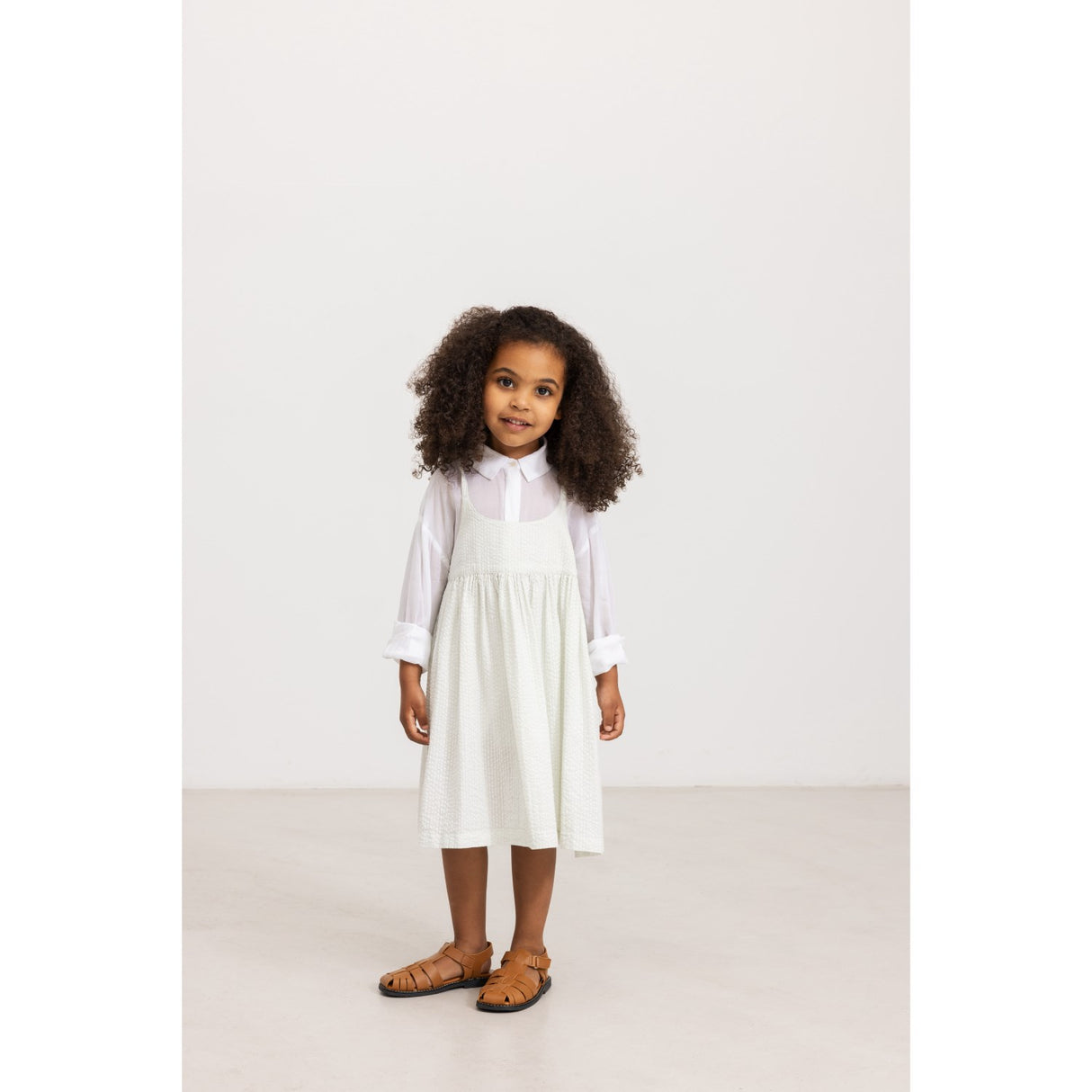 MarMar Cotton Seersucker Mint Chalk Divo Kjole