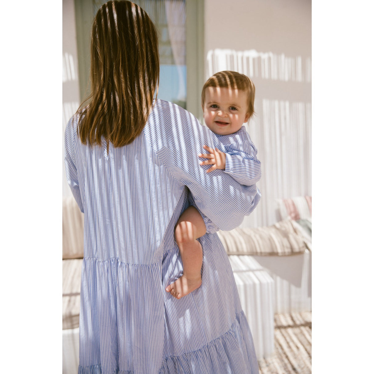 MarMar Poplin Bolich Blue Strips Totoro Skjorte