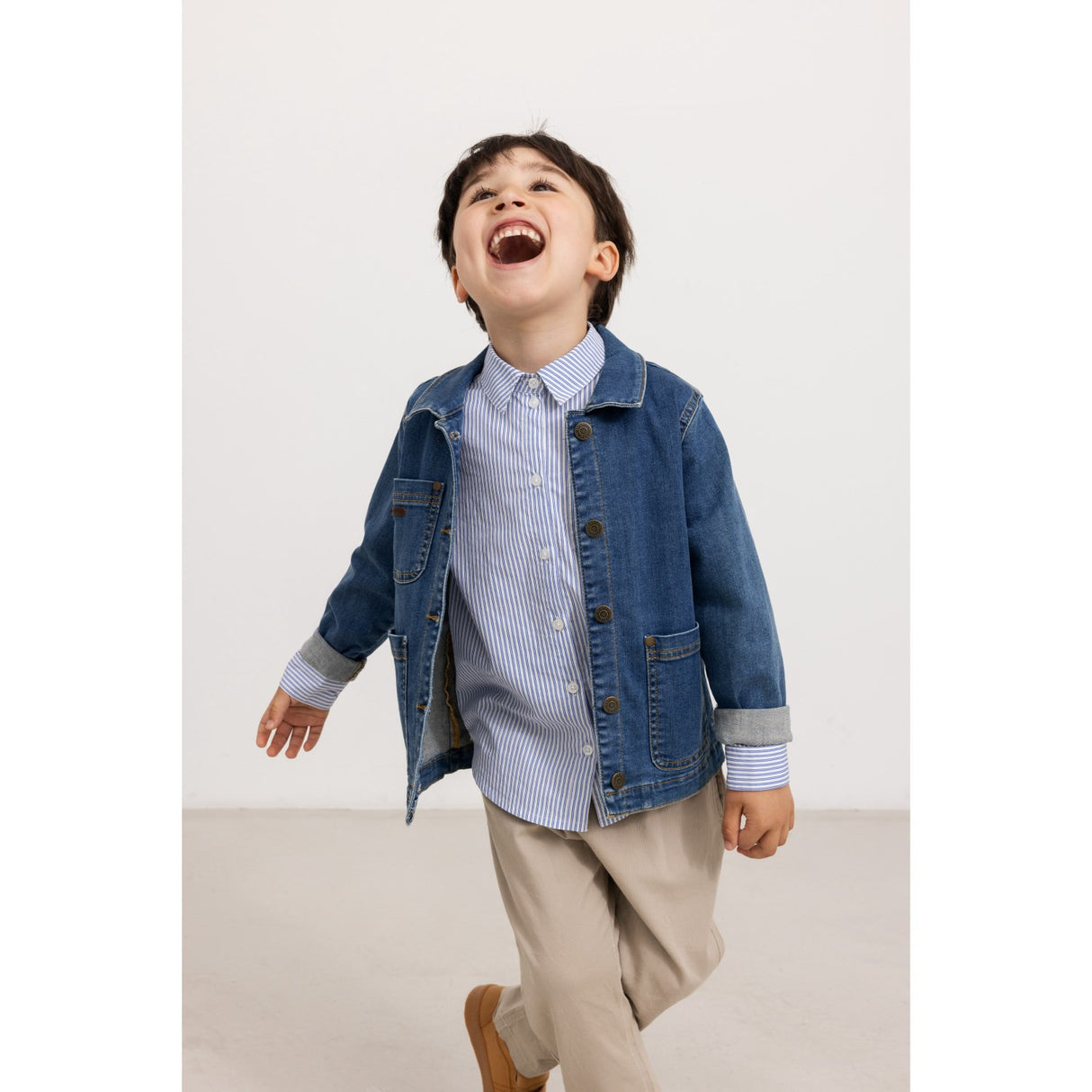 MarMar Poplin Bolich Blue Strips Tommy Skjorte