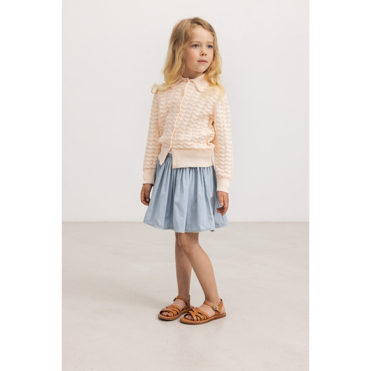 MarMar Cotton Knit Lace Soft Rosa Tulda Cardigan Knitwear