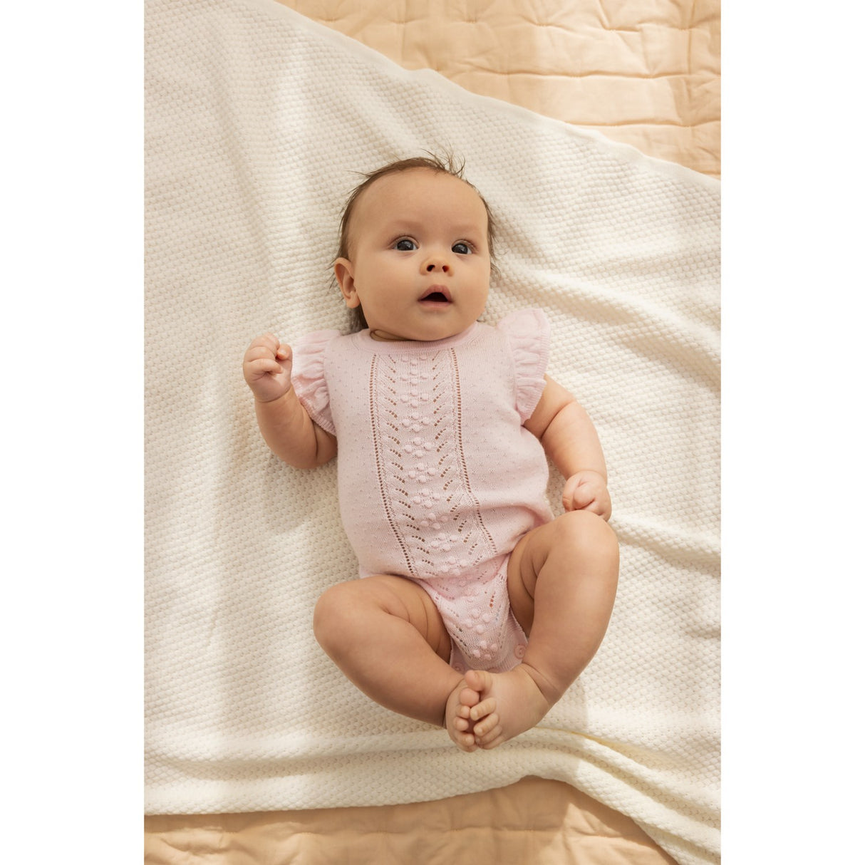 MarMar New Born Modal Mix Honeycomb Gentle White Alia Tilbehør Teppe