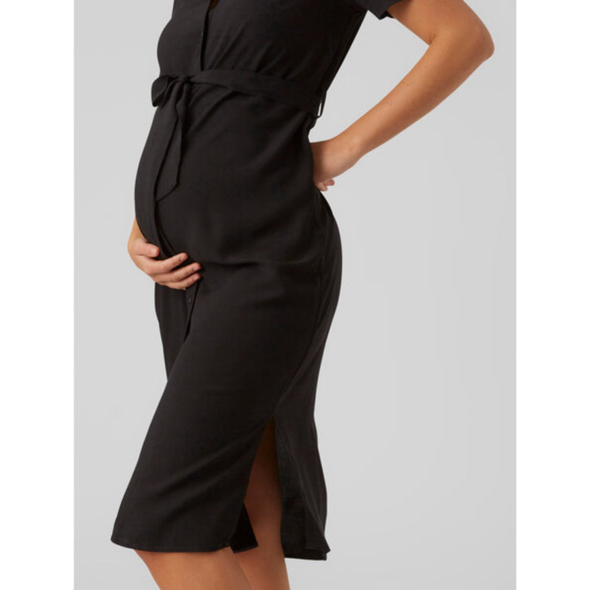 Vero Moda Maternity Black Vica Skjorte Kjole Noos