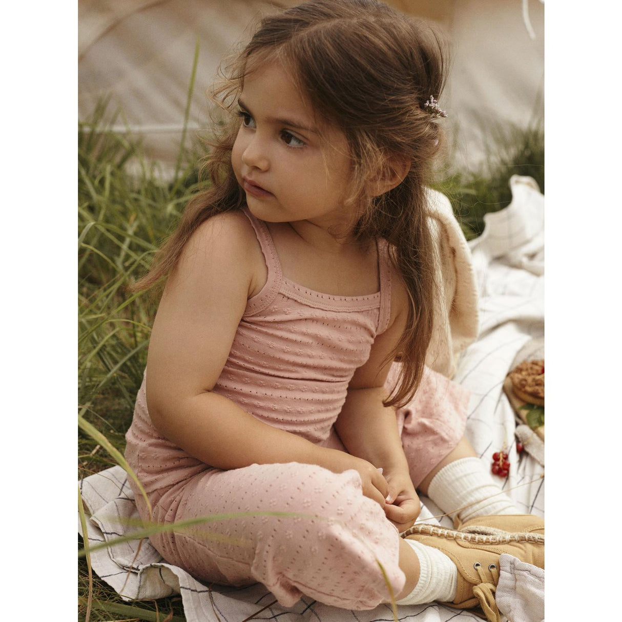 Lil'Atelier Misty Rose Jamla Loose Stropp Topp