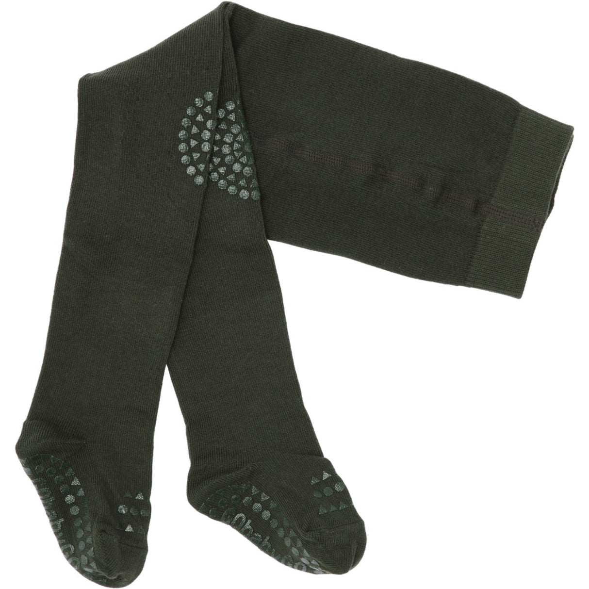 Gobabygo Forest Green Crawling Strømpebukser Organic Bomull