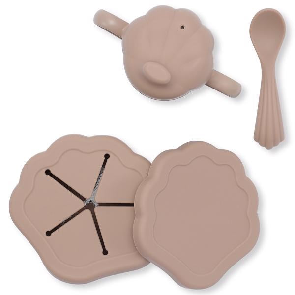 Konges Sløjd Handicraft Silikon Clam Dining Set Blush