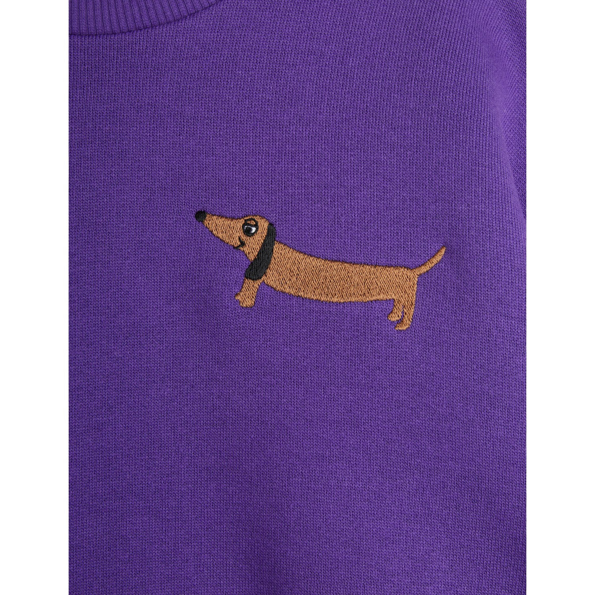 Mini Rodini Purple Dog Embroidery Collegegenser