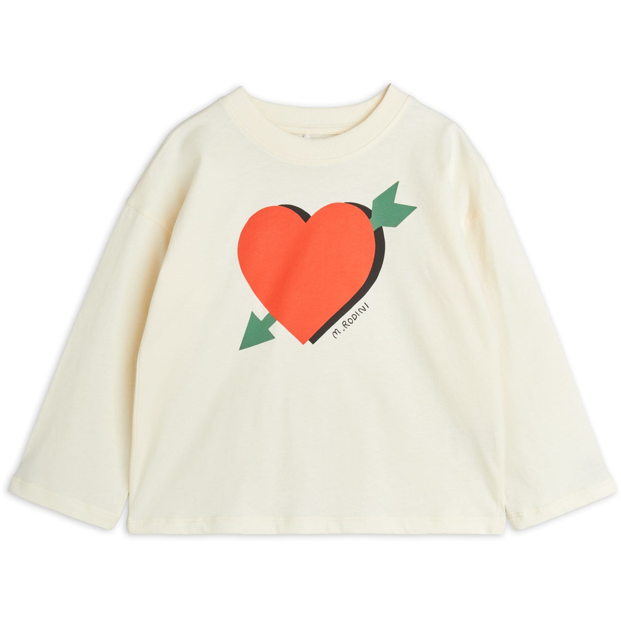 Mini Rodini Offwhite Arrowed Heart Bluse