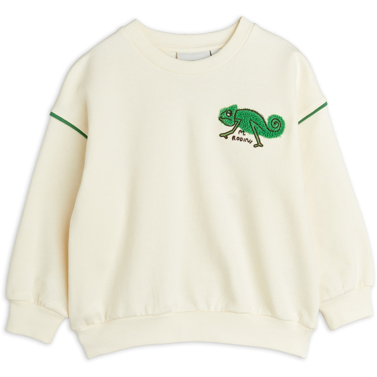 Mini Rodini Offwhite Lizard Chenille Collegegenser