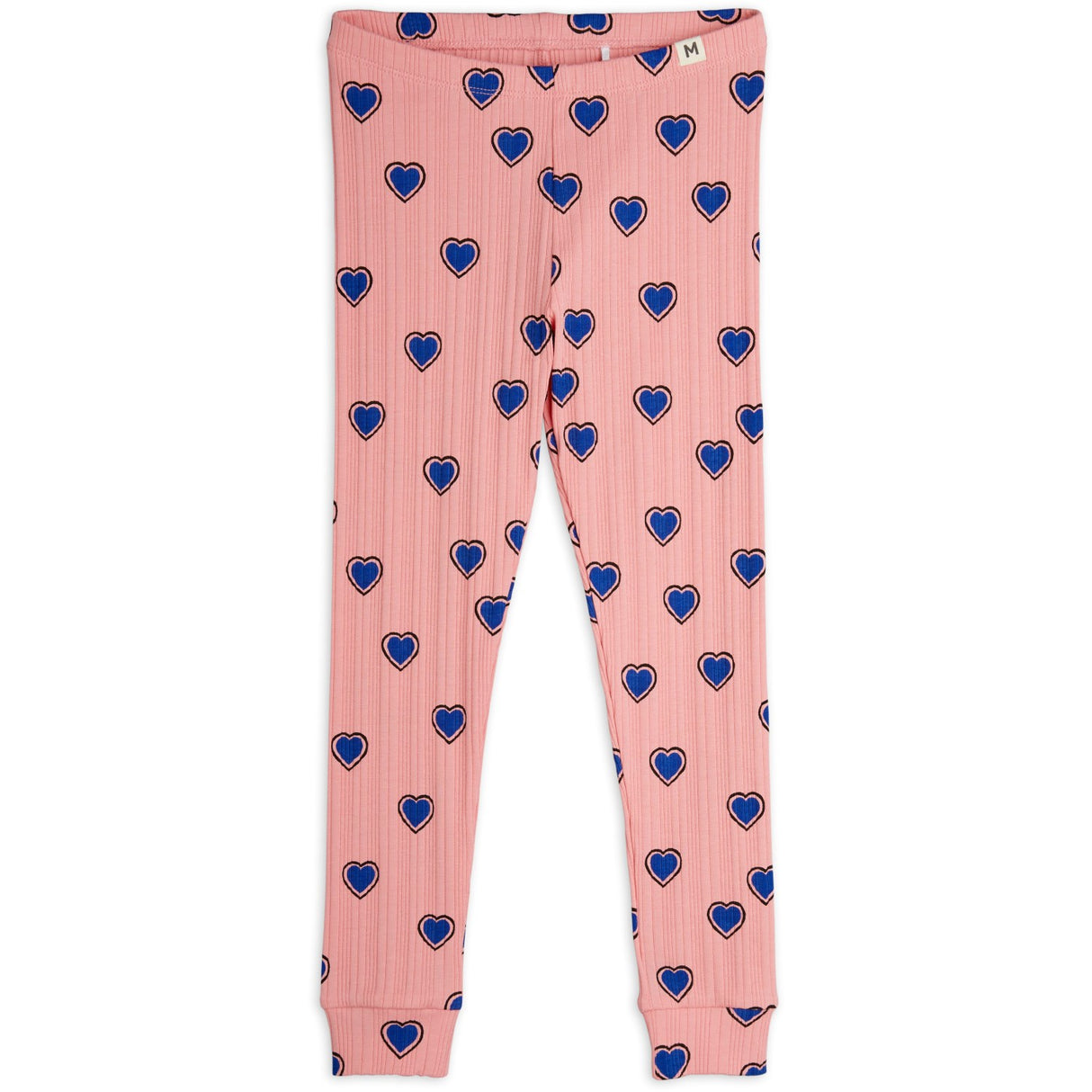 Mini Rodini Pink Outlined Hearts AOP Leggings